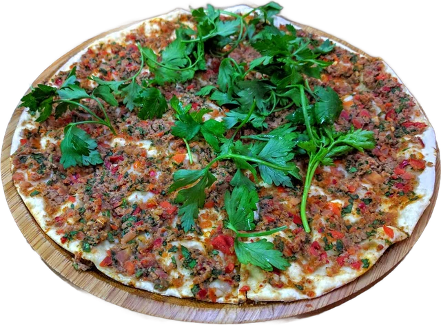 Lahmacun mit Petersilie